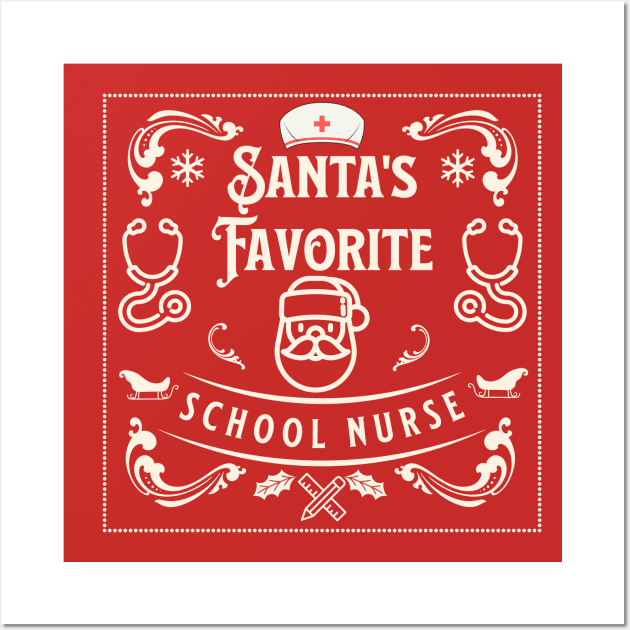 Santa's favorite school nurse Wall Art by TeaTimeTs